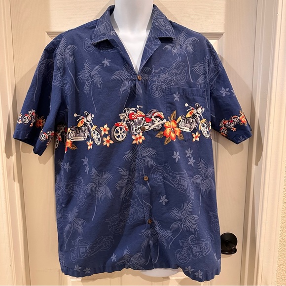VTG WINNIE MADE IN HAWAII HAWAIIAN ALOHA SHIRT TIKI ROCKABILLY SURF XL 46” main image 1
